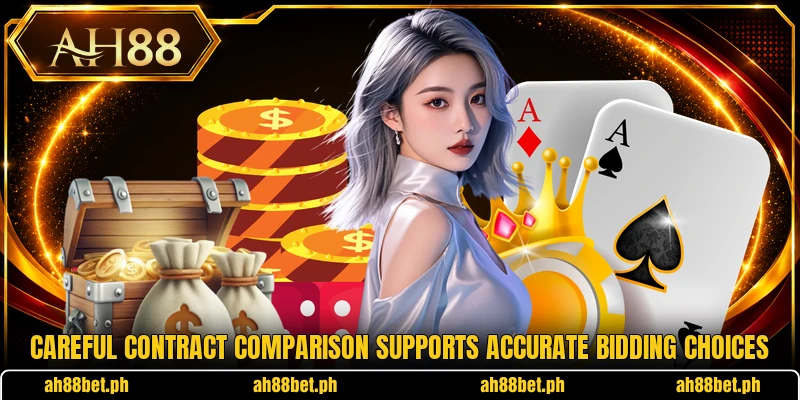 Careful contract comparison supports accurate bidding choices