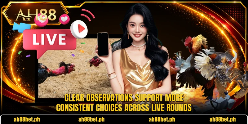 Clear observations support more consistent choices across live rounds Clear observations support more consistent choices across live rounds