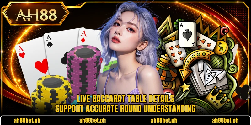 Live baccarat table details support accurate round understanding