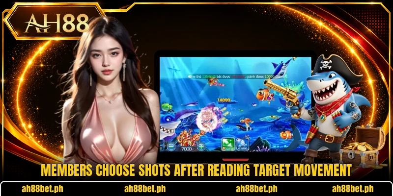 Members choose shots after reading target movement