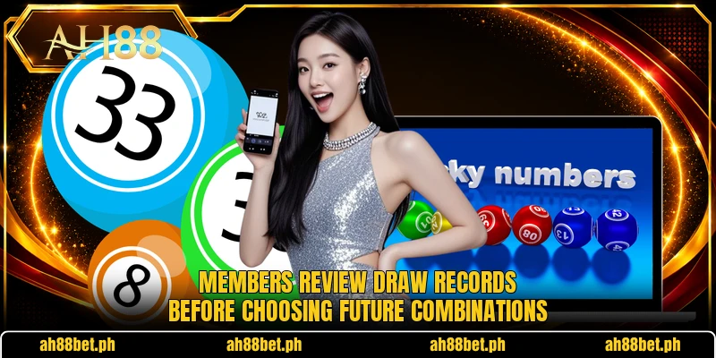 Members review draw records before choosing future combinations