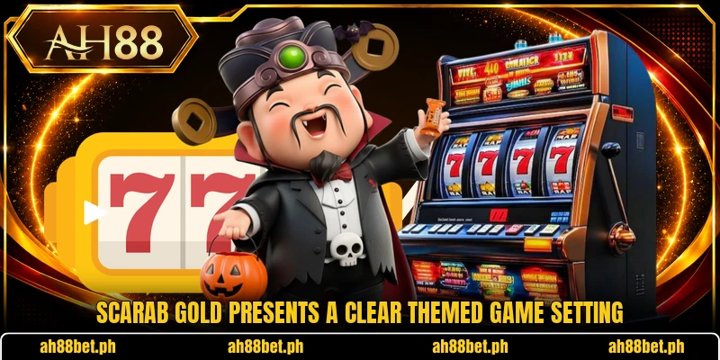 Scarab Gold presents a clear themed game setting
