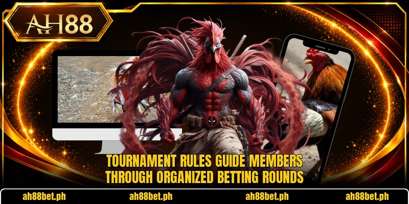 Tournament rules guide members through organized betting rounds